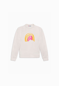 Women's two-tone rainbow sweatshirt