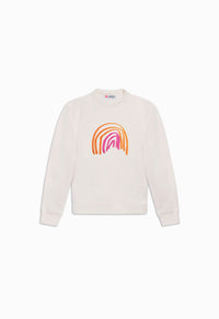 Women's two-tone rainbow sweatshirt