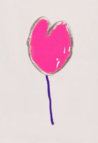 Coussin Ballon Cœur rose mix