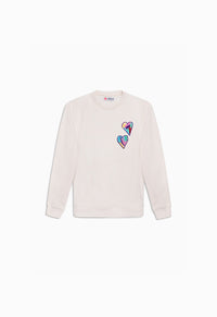 Sweat enfant double cœur