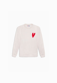 Sweat enfant cœur rouge