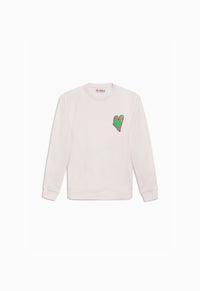 Sweat enfant cœur vert