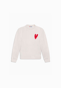 Sweat femme cœur rouge
