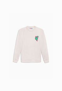 Sweat enfant cœur vert