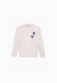 Sweat enfant double cœur
