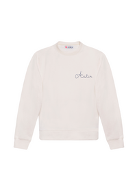 Sweat écru Femme écriture