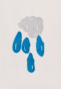 Sweat femme nuage et pluie