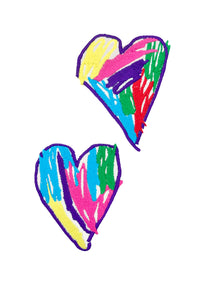 T-shirt homme double cœur