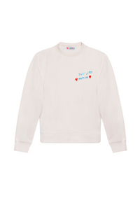 Sweat écru Femme écriture