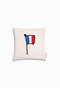 Coussin Drapeau Français mat