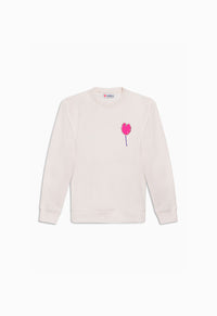 Sweat homme ballon cœur rose
