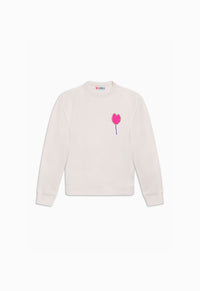 Women's pink heart balloon sweatshirt