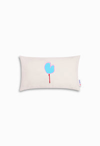 Coussin Ballon cœur bleu mix