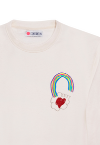 Sweat femme petit arc en ciel