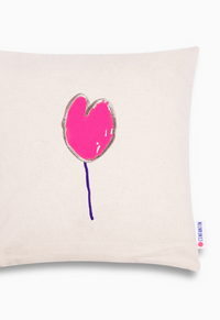 Coussin Ballon Cœur Rose mix
