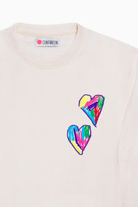 Sweat homme double cœur