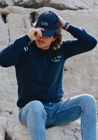 Customizable navy blue cap