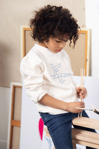 Sweat enfant l'avion