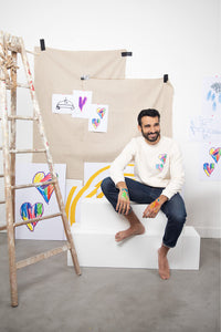 Sweat homme double cœur