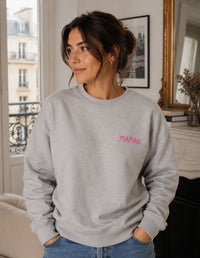 Women’s Dark Navy Sweatshirt with Custom Handwriting