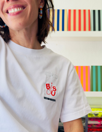 T-shirt brodé BISOU– Collaboration L’Enfantin x Marie Jeanselme