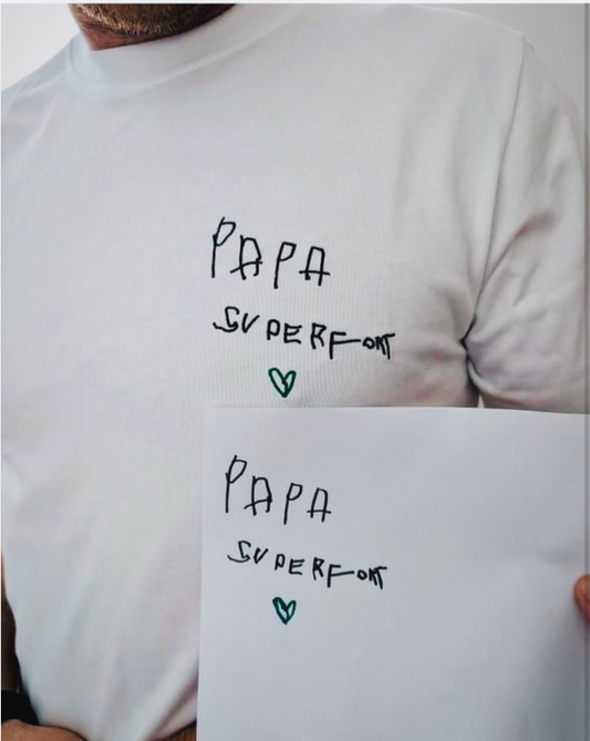T-shirt Homme blanc écriture
