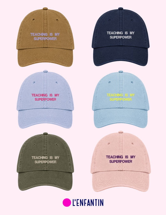 Casquette TEACHING IS MY SUPERPOWER